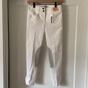 NWT girls white Tailored Sportsman Trophy Hunter breeches size 12R